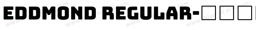 eddmond regular字体转换